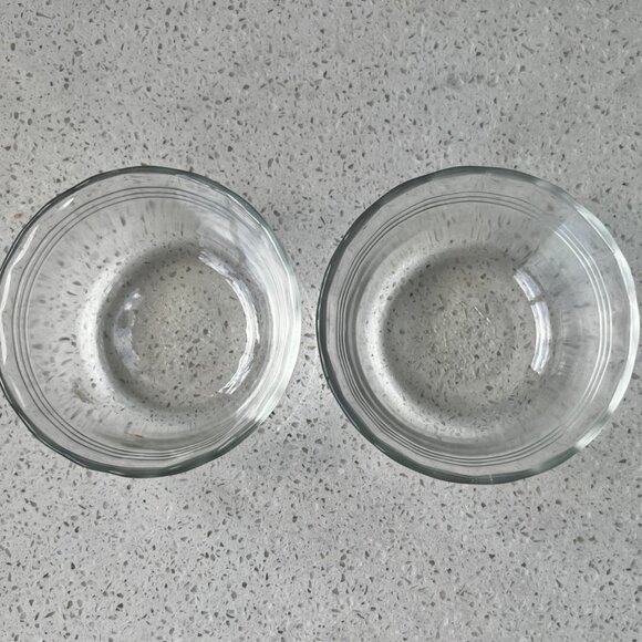 Vintage Pyrex 175ml Glass Custard Cups Set Of 2 By Corning 486 - Picture 3 of 7